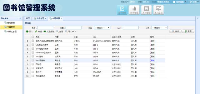 Jsp+SpringMVC+Mysql實(shí)現(xiàn)的圖書管理系統(tǒng)源碼附帶論文及指導(dǎo)視頻（web java mysql jsp圖書管理系統(tǒng)）