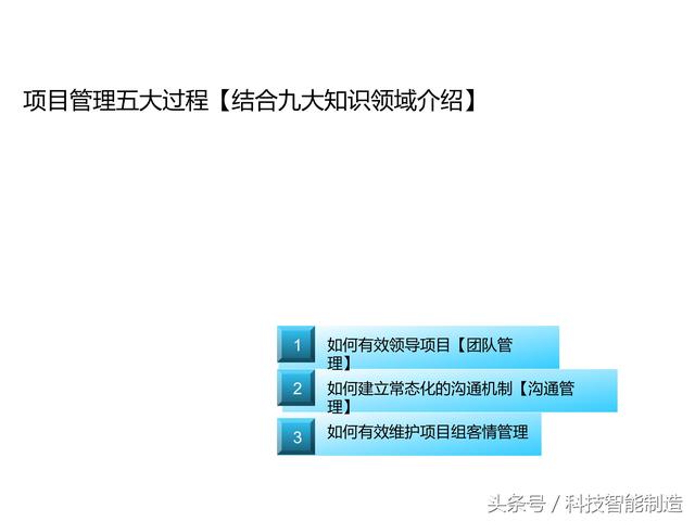 項目管理內(nèi)部培訓資料，項目管理的五大過程和九大知識，你知道嗎