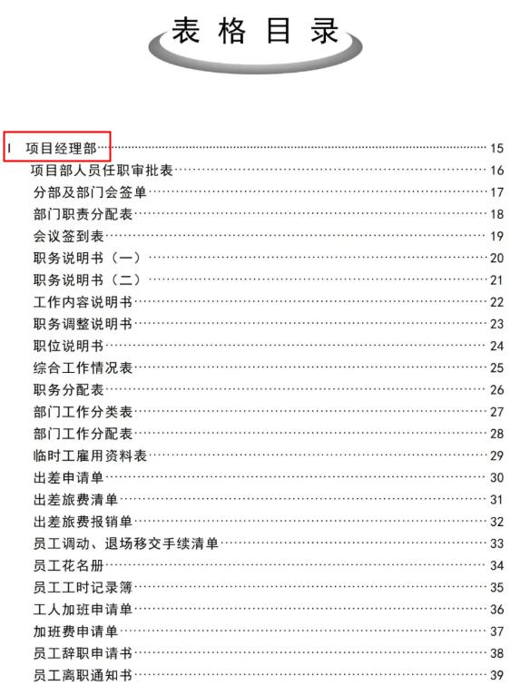 工程項目管理人員必備：全套項目管理表格，非常全面，直接拿去用