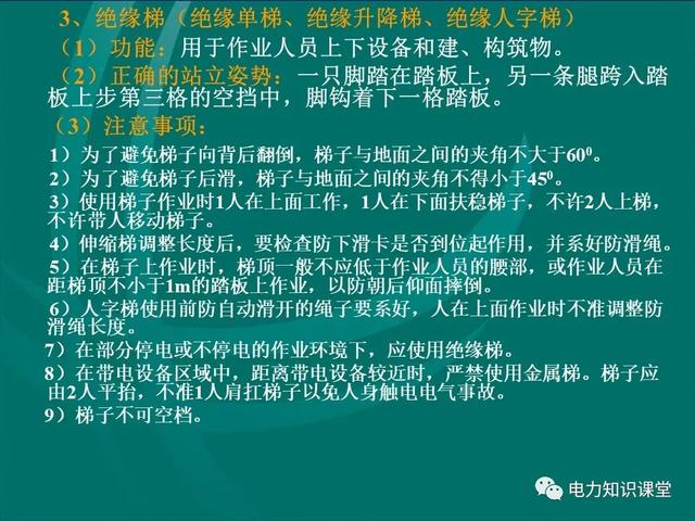 安全工器具使用（安全工器具使用前,應檢查確認絕緣部分）