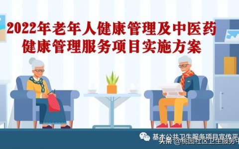 2022年老年人健康管理及中醫(yī)藥健康管理服務(wù)項(xiàng)目實(shí)施方案（開展老年人中醫(yī)藥健康管理）