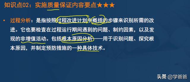 2年信息系統(tǒng)項目管理師黃金考點實施質(zhì)量保證，軟考高級學霸筆記"