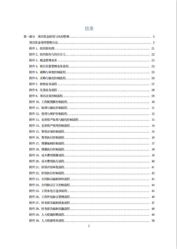 項(xiàng)目資金使用管理方案（融資風(fēng)控管理，全案238頁）（項(xiàng)目資金風(fēng)險(xiǎn)管控方案）